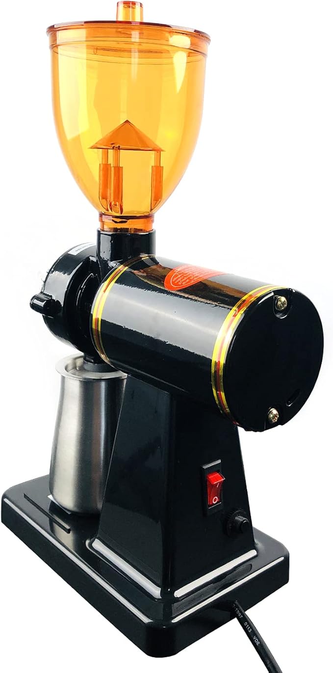 Electric Coffee Grinder 180W Coffee Espresso Bean Grinder Automatic Burr Grinder Coffee Mill Adjustable 8 Gear Commercial Home Milling Grinding Machine Professional Miller