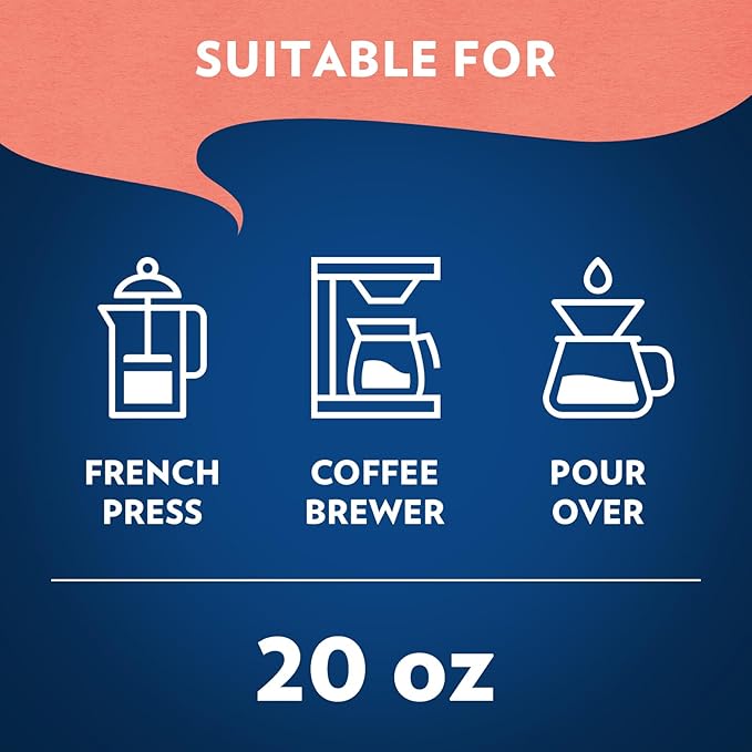 Lavazza Classico Ground Coffee Blend, Medium Roast, Authentic Italian, Blended And Roasted in Italy, Non GMO, Value Pack, A Full bodied with rich flavor and notes of dried fruit, 20 Ounce