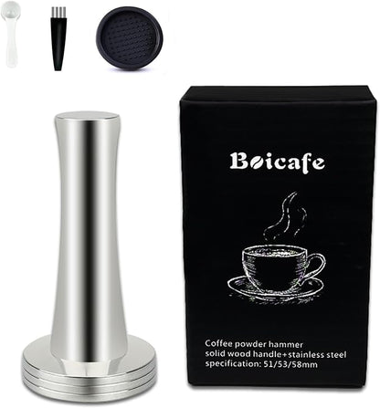 Coffee Tamper 39mm 40mm, Espresso Tamper 39mm 40mm, 39mm 40mm 304 Stainless Steel Espresso Coffee Tamper with Mat