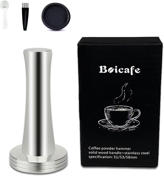 Coffee Tamper 39mm 40mm, Espresso Tamper 39mm 40mm, 39mm 40mm 304 Stainless Steel Espresso Coffee Tamper with Mat