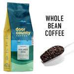 Load image into Gallery viewer, Door County Coffee Highlander Grogg Flavored Whole Bean - 10 oz Bag - Medium Roast - 100% Specialty Arabica - Flavored Gourmet - Highlander Grogg