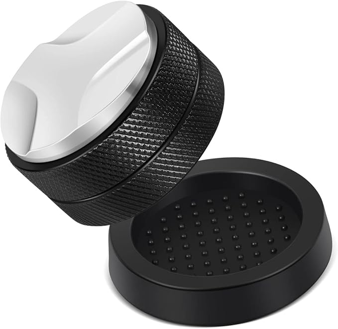 Flexzion Espresso Distribution Tool 51mm Coffee Leveler, Adjustable Depth and Universally Compatible Espresso Leveler for 51mm Portafilters and Espresso Machines