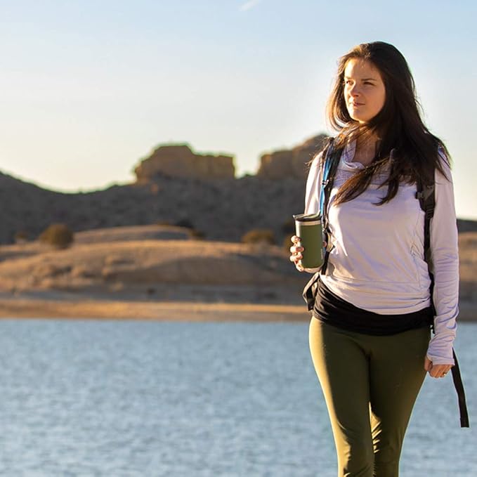 WACACO Octaroma Lungo Vacuum Insulated Coffee Mug, Double-wall Stainless Steel Travel Tumbler With Drinking Lid, 10 fl oz(300ml)， Pomona Green