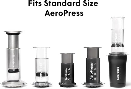 AeroPress Coffee Maker Natural Paper Micro-Filters – Round Replacement Coffee Filters, Unbleached, Compostable Paper Filters, Fits Standard Size AeroPress Coffee Makers, 2 Pack (400 Count)