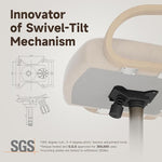 Load image into Gallery viewer, Chromcraft Set of 4 Caster Swivel Tilt Dining Chairs, PU Leather Chairs with Soft Wheels, Ultra Comfy Sturdy Kitchen Chairs, Rolling Chair on Wheels for Home (Ivanhoe NPL Nude)