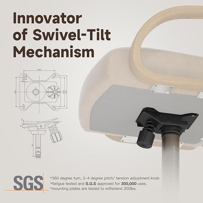 Chromcraft Set of 4 Caster Swivel Tilt Dining Chairs, PU Leather Chairs with Soft Wheels, Ultra Comfy Sturdy Kitchen Chairs, Rolling Chair on Wheels for Home (Ivanhoe NPL Nude)