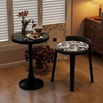 Load image into Gallery viewer, Vanity Chair with Small Back Vintage Style Makeup Chair Round Vanity Stool Wood Frame for Makeup Room ﻿ Creative idea