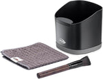 Load image into Gallery viewer, IKAPE Espresso Kit 3 IN 1, Espresso Knock Box, Cleaning Towel &amp; Brush for Barista-Grade Maintenance - Black Espresso Machine Coffee Puck Disposal Box