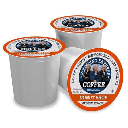 Founding Fathers Coffee Single Serve Pods for Keurig 2.0 K-Cup Brewers, Donut Shop, 80 Count