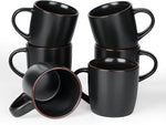 Load image into Gallery viewer, famiware Mercury Coffee Mugs 13 oz, Coffee Mugs Set of 6 with Handle, Cups for Latte, Hot Tea, Cappuccino, Mocha, Cocoa, Black