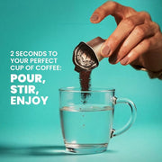 Luxury Instant Espresso - 160mg Caffeine, Hot or Iced Instant Coffees, Cold Brew Coffee, Double Shot Espresso, 12 Counts, 100% Arabica, Surgar Free, No Additives - Original Diamond Brew