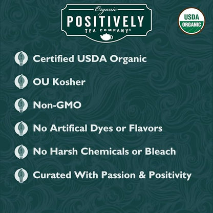 Organic Positively Tea Company, Coco Berry Mango, Herbal Tea, Loose Leaf, 4 Ounce