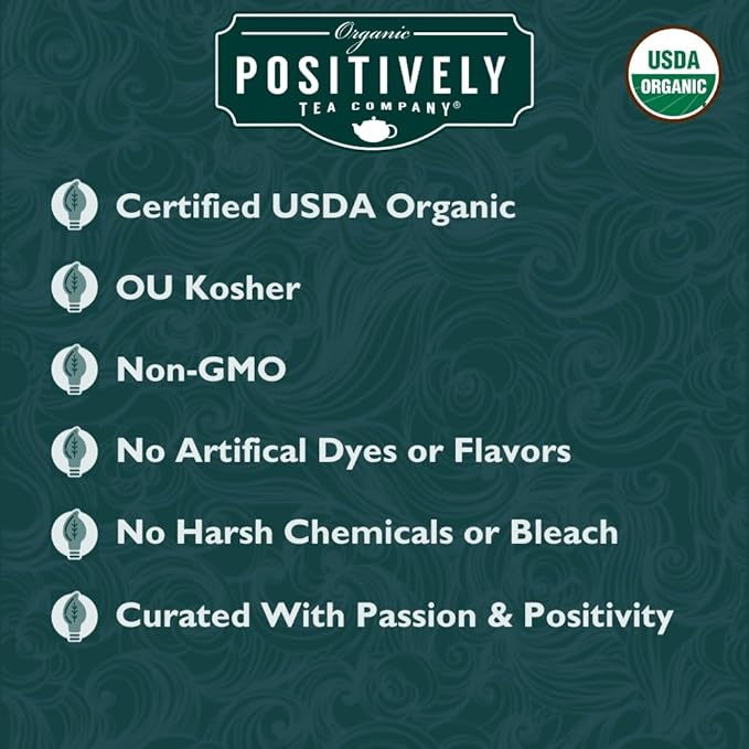 Organic Positively Tea Company, Herbal Detox Tea Bags, 20 Count