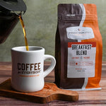 Load image into Gallery viewer, Fresh Roasted Coffee, Breakfast Blend, 12 oz, Light Roast, Kosher, Whole Bean