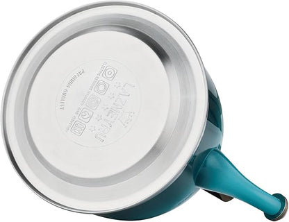 Tea Kettle Stainless Steel Teapot, Stainless Steel Teakettle for Stove Top with Heat Proof Ergonomic Handle 3.0 Quart