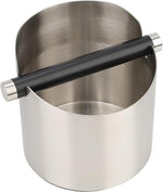 Load image into Gallery viewer, Italian Espresso Tapping Box, Stainless Steel Coffee Grinding Tapping Box, With Detachable Tapping Rod And Anti Slip Rubber Base (Silver)