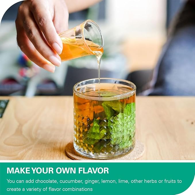 WT WEETEE Spearmint Tea Bags, Made with 100% Pure Spearmint Leaf, Natural Caffeine-free Herbal Tea, Refreshing & Smooth Mint Tea