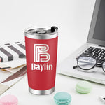 Load image into Gallery viewer, Personalized Tumbler Custom Coffee Tumbler Laser Engrave with Name 20 Oz Stainless Steel Travel Tumbler Cup Mug Personalized Gifts for Birthday Christmas Anniversary for Men Women Kids