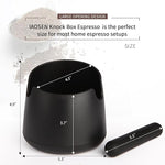 Load image into Gallery viewer, Knock Box Large Capacity Design Espresso Knock Box Shock-absorbent Knock Box Espresso with Removable Knock Bar and Non-Slip Base Espresso Accessories for Home/Office