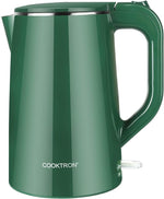 Load image into Gallery viewer, 1.7L Electric Kettle Quiet, Double Wall Hot Water Boiler BPA-Free, Quiet Boil and Cool Touch Tea Kettle, Cordless with Auto Shut-Off &amp; Boil Dry Protection, 1500W Fast Boiling, dark green
