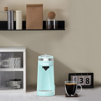 CHULUX Mini Coffee Maker for K Capsule, Single Serve Coffee Maker for One Cup Americano, Lightweight Pod Coffee Machine, Aqua