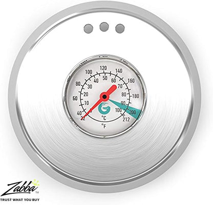 Gooseneck Kettle with Thermometer - 34oz Premium Stainless Steel Pour Over Coffee Maker Kettle, Stove Top, w/Precision Drip Spout, for Drip Coffee, French Press, Tea Kettle, 4 Cup