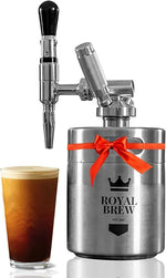 Load image into Gallery viewer, The Original Royal Brew Nitro Cold Brew Coffee Maker - Gift for Coffee Lovers - 64 oz Home Keg, Nitrogen Gas System Coffee Dispenser Kit