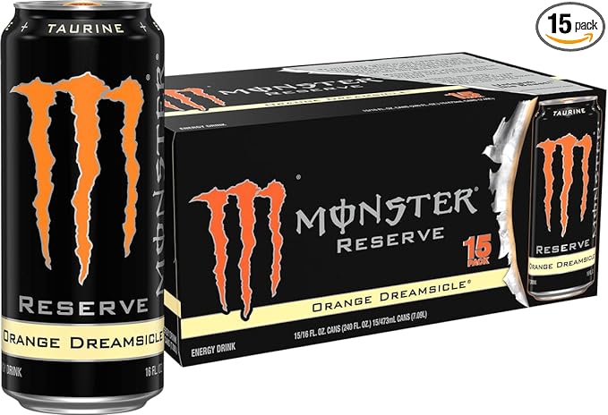 Monster Energy Reserve Orange Dreamsicle, Energy Drink, 16 Ounce (Pack of 15)