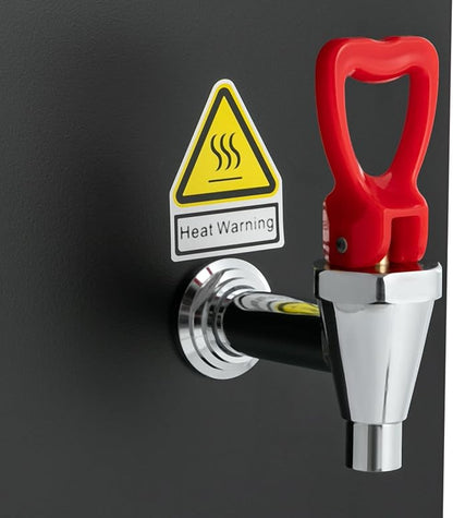 110V 2500W Commercial Milk Frother,Automatic Steam Boiling Water Machine with LED Display, 15L/3.96gal Boiling Water Frothing Machine Milk Foam Maker for Espresso Coffee