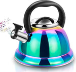 Load image into Gallery viewer, Tea Kettle, Kettle 3.7QT, Tea Pot Whistling 316 Stainless Steel, Tea Kettle Stovetop with Cool Folding Handle, Kettle Teapot Rainbow Induction for Boiling Water, Mirror Finish