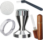Load image into Gallery viewer, 5 Pieces - 53.3mm Espresso Tamper Accessories Kit Fit 54mm Portafilters, 53.3mm Coffee Tampers Set, WDT Stirrer Tool, Puck Screen, Dosing Funnel, Coffee Cleaning Brush (53.3mm)
