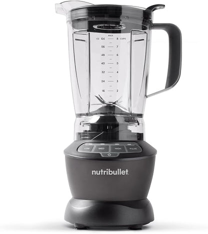 nutribullet Countertop Blender for Shakes, Smoothies, Food Prep, and Frozen Blending, 64 Ounces, 1200 Watt, Dark Gray NBF50400