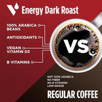 Load image into Gallery viewer, VitaCup Energy Dark Roast Coffee Pods, Boost Focus &amp; Metabolism, Antioxidants, B Vitamins, Bold &amp; Smooth,100% Arabica Coffee, Recyclable Single Serve Pod Compatible with Keurig K-Cup Brewers,16 Ct