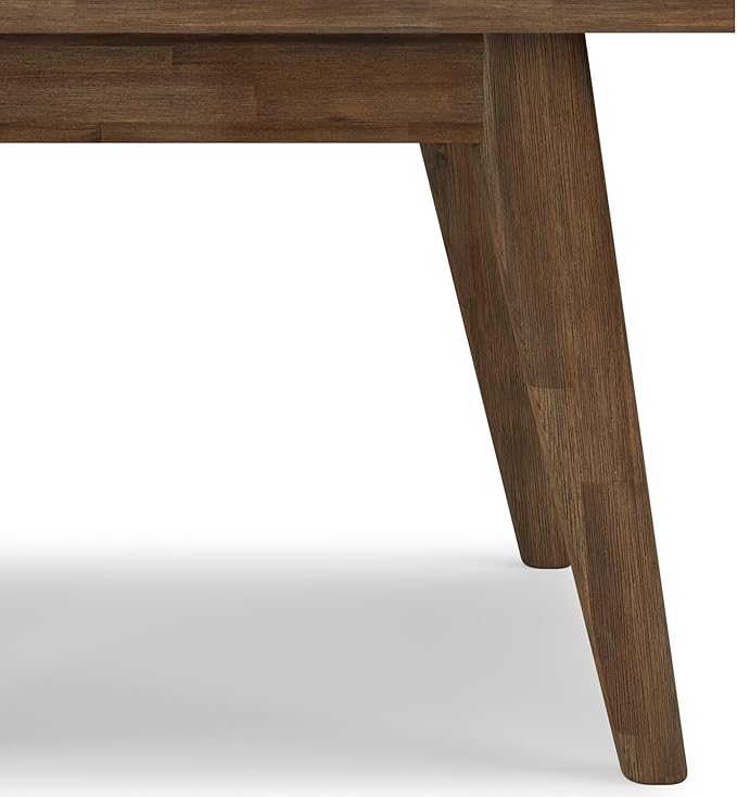 SIMPLIHOME Clarkson SOLID ACACIA WOOD 22 Inch Wide Rectangle Contemporary End Table in Rustic Natural Aged Brown, For the Living Room and Bedroom