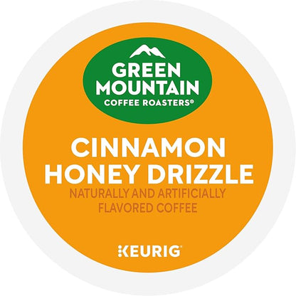 Green Mountain Coffee Roasters Cinnamon Honey Drizzle, Single-Serve Keurig K-Cup Pods, 6 Boxes of 10 (60 Count Total)