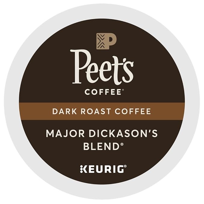 Peet's Coffee Major Dickason Blend Single Cup Coffee for Keurig K-Cup Brewers 40 count