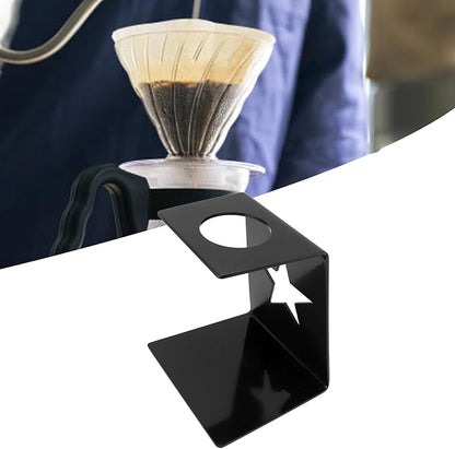 Reusable Pour Over Coffee Maker Dripper Stand for Home or Office (Black)