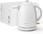 Load image into Gallery viewer, BUYDEEM K640 Stainless Steel Electric Tea Kettle with Auto Shut-Off and Boil Dry Protection, 1.7 Liter Cordless Hot Water Boiler with Swivel Base, 1440W, Arctic White