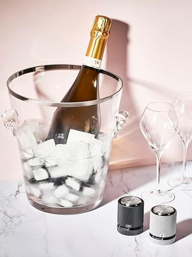 Peugeot Line Bottle Stopper For Sparking Wine, Light Grey