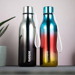 Load image into Gallery viewer, BJPKPK Insulated Water Bottles, 18 oz Stainless Steel Metal Water Bottle with Strap, BPA Free Leak Proof Jugs, Mugs, Flasks, Reusable Thermal Flasks for Sports &amp; Travel, Shining Blue