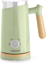 Load image into Gallery viewer, Starument Electric Milk Frother and Steamer - Automatic Foamer &amp; Heater for Coffee, Latte, Cappuccino, Other Creamy Drinks - 4 Settings Cold Foam, Airy, Dense Warm, Green, 8x4x5 inches