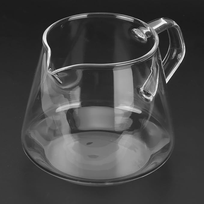 Glass Coffee Pot Server, 22oz Glass Coffee Carafe Manual Pour Over Coffee Maker Teapot Clear Water Kettle Pitcher for Brewing Coffee, Milk, Tea (22oz/650ml)