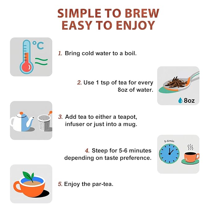 Soeos Organic Red Rooibos Loose Leaf Tea, 16 Ounce (1LB), Naturally Caffeine-Free Herbal Tea, USDA and Non-GMO Certified, Gluten Free, Keto Friendly, Rich Aroma & Smooth Flavor, South African Grown, Perfect for Hot or Iced Tea