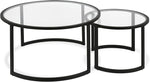 Load image into Gallery viewer, Mitera Round Nested Coffee Table in Blackened Bronze