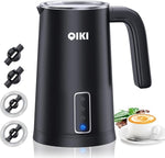 Load image into Gallery viewer, Milk Frother, 4-in-1 Multifunction Electric Milk Steamer, Automatic Hot &amp; Cold Foam Maker and Milk Warmer for Latte with 4 Whisks, Perfect Froth Foam for Coffee, More, and Espresso, Black
