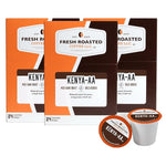 Load image into Gallery viewer, Fresh Roasted Coffee, Kenya AA, Med-Dark Roast, 72 Pods for K Cup Brewers