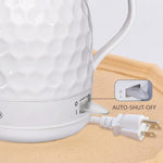 Load image into Gallery viewer, Ceramic Electric Kettle 1 Quarts, 1000W Hot Water Boiler, Automatic Shut-off, BPA-Free, Teapot Rapid Boil For Coffee &amp; Tea, Boil-Dry Protection, White Gooseneck