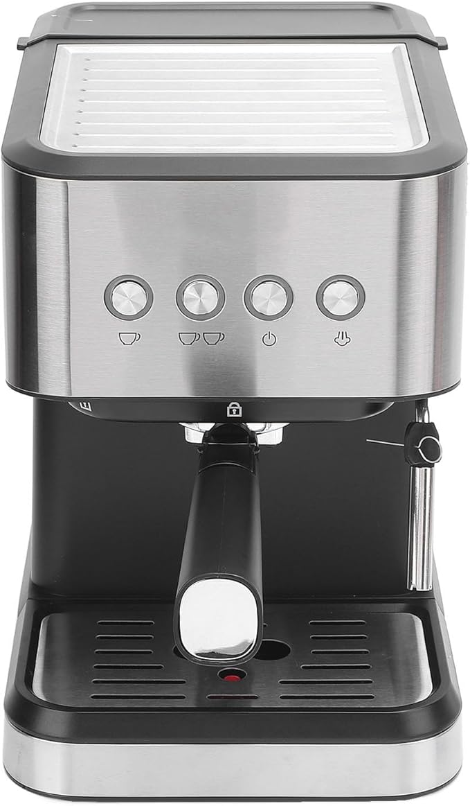 1.5L 1050W Semi Automatic Compact Coffee Machine with Milk Frothing System,20Bar High Pressure,Semi Automatic Vintage Espresso Machine,for Espresso Latte Cappuccino