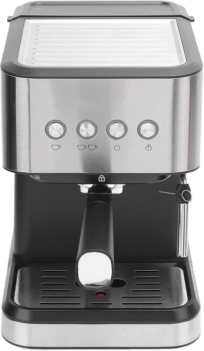 1.5L 1050W Semi Automatic Compact Coffee Machine with Milk Frothing System,20Bar High Pressure,Semi Automatic Vintage Espresso Machine,for Espresso Latte Cappuccino