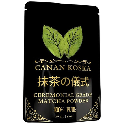 Canan Koska Ceremonial Grade Matcha Powder Series Eco Pack 1oz (30g) (1 Ounce (Pack Of 1))